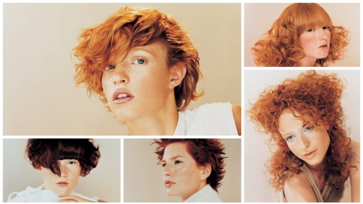 Female hairstyles for red hair