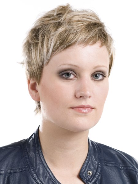 Sweet and easy to style pixie cut