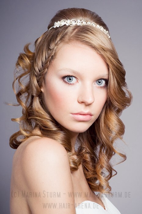 wedding hairstyle with a
