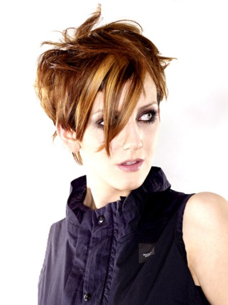 long pixie hairstyle. long pixie