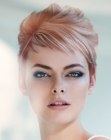 Modern pixie cut with styling for a night out