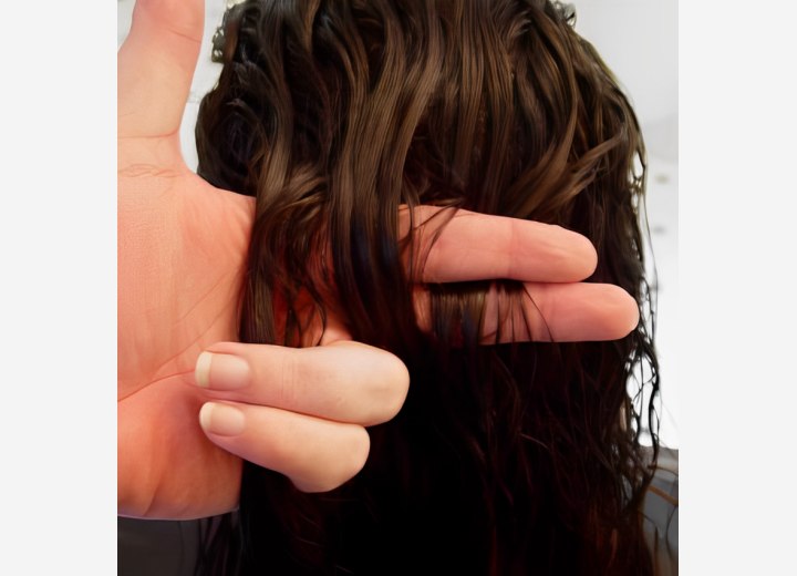 French braid - How to hold the 3 sections in your hand