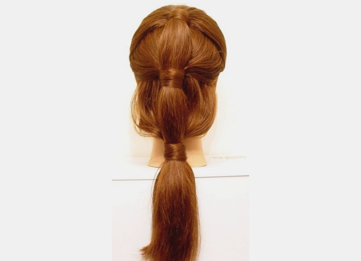 Layered ponytail
