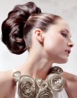 Classic full-volume up-style with a chignon