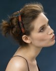 updo with a loose knot