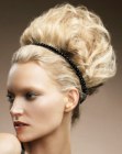 updo with a hairband