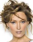 Upstyle with loose strands