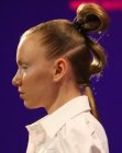 ponytail styled up