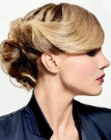 updo with side bangs