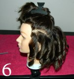 Create curls with a flat iron or curling tong