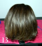 Back view of a bob after blow drying