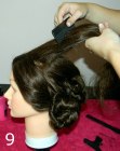 Neaten the hair to create a smooth surface