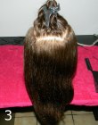 Faux pixie - Section off hair with a tail comb