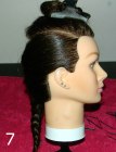 Faux pixie - Secure the end of the braid with a crocodile-clip