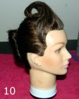 French roll - Updo with a frontal roll