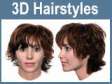 3D hairstyles