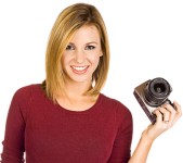 girl with photo camera