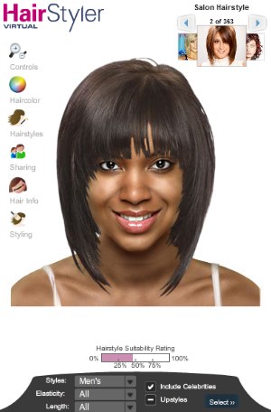 black hairstyle books. virtual hairstyles