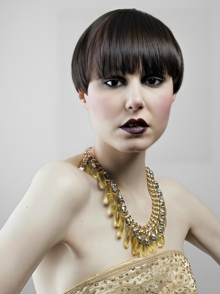 gothic influenced hairstyle. Stylists from Toni&Guy in Camberley are holding 