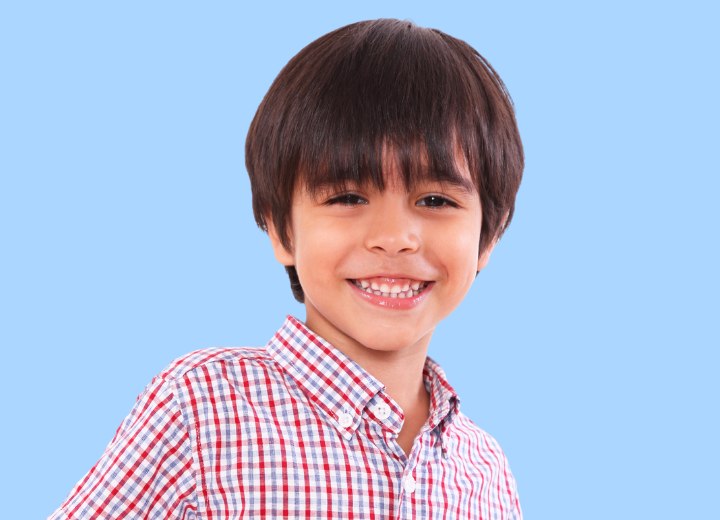 Low maintenance hairstyle for little boys