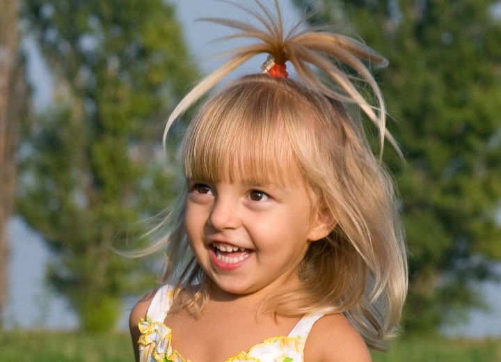 Cute hair for a little girl