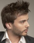 messy look men's hairstyle