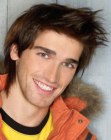 men's hair with some length