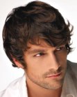 male haircut with curls