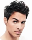 vibrant male hairdo