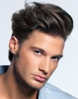 mussed male hair
