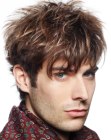 Blonde highlights for male brown hair