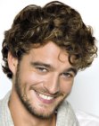 curled hair for men