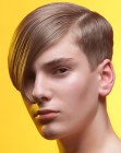 mens haircut with clean short sides