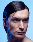 slick and smooth male hairstyle