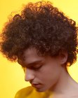 hairstyle for men with curls