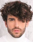 mens hairstyle and turtleneck