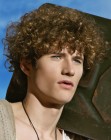 Male hairstyle with curls