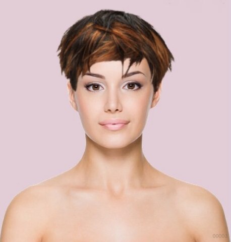 Pixie cut to try on a photo of yourself