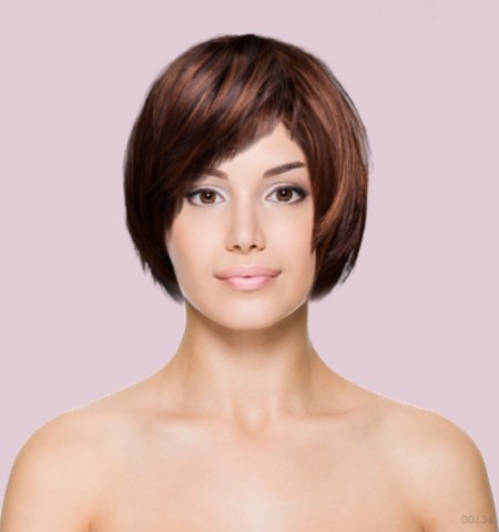 Haircut app - Short hair with tips that caress the cheeks