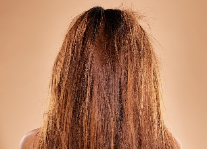 Cabelo afetado pela umidade