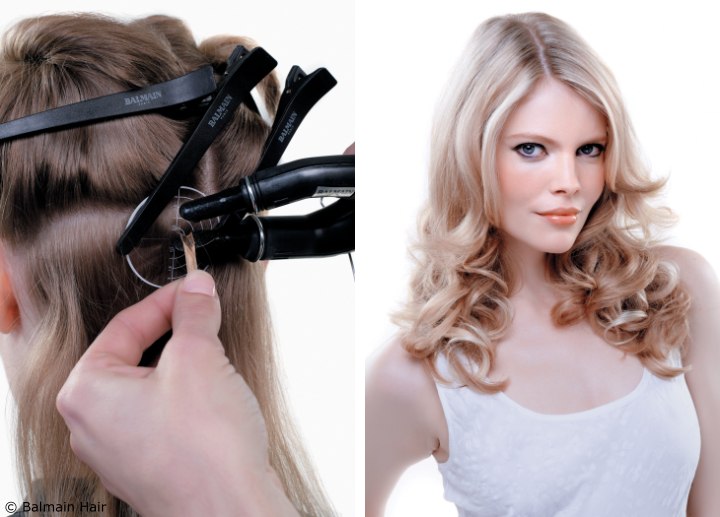 Application of fill-in hair extensions