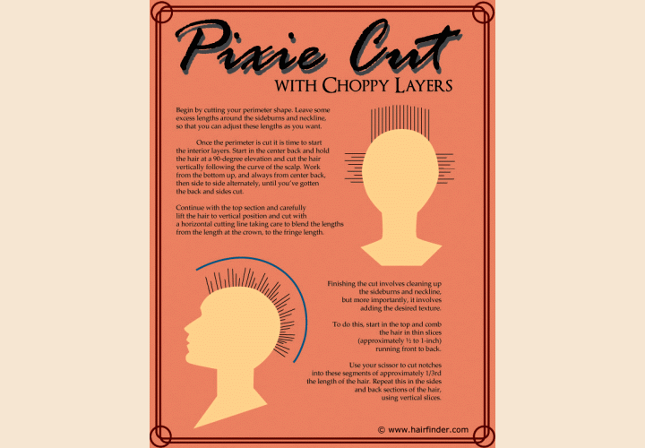 How to cut a choppy pixie cut