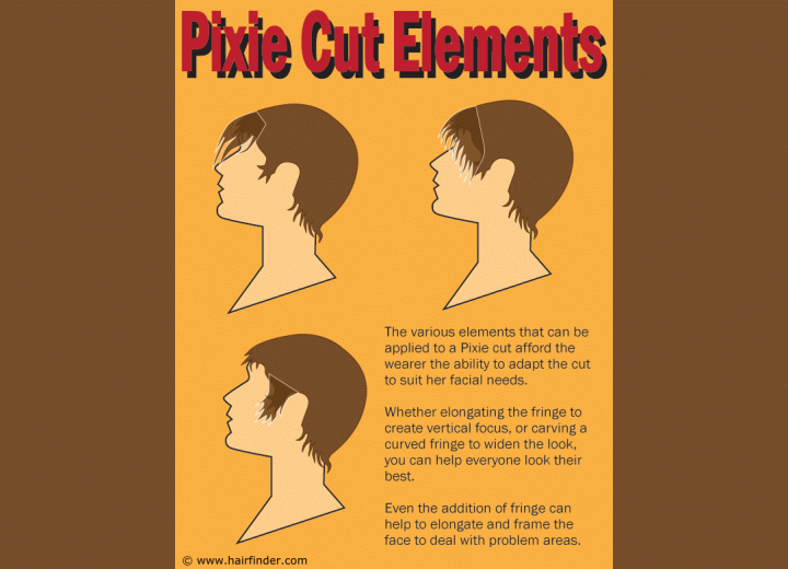 Pixie cut elements