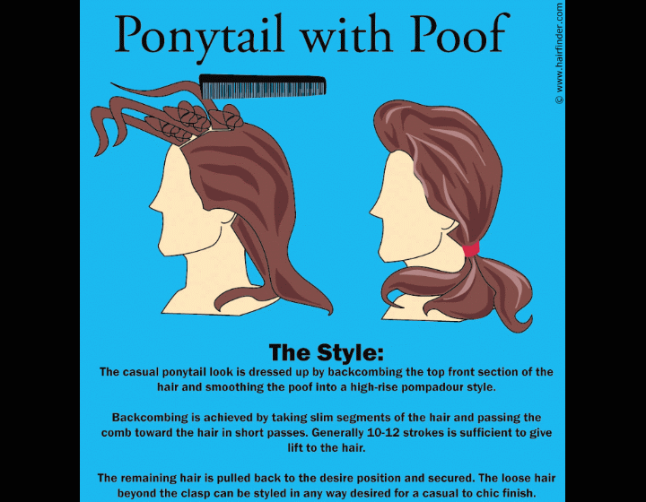 How to make a poof ponytail