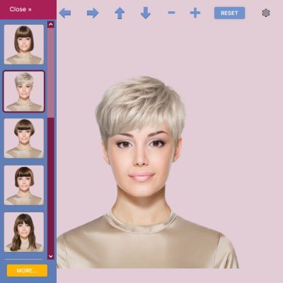 Hair app to try on hair colors