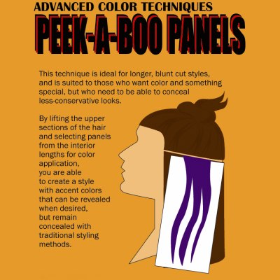 Panels hair coloring