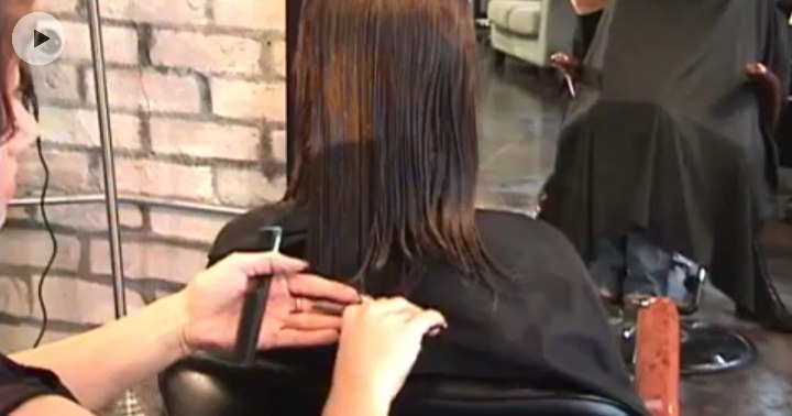 Hair cutting - trim the perimeter edges