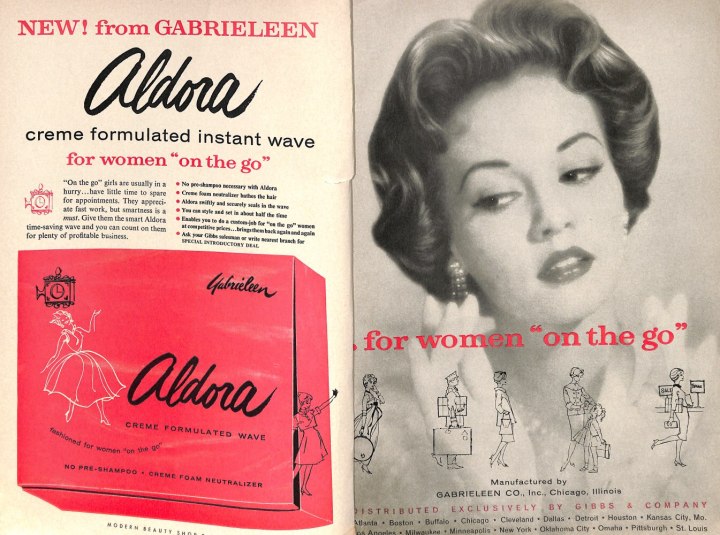 Aldora hair bleach vintage ad