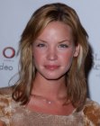 Ashley Scott wearing her hair long in an easy to maintain cut