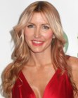 Heather Mills sporting long loose hair with coils
